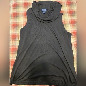 Chaps Black Sleeveless Women's Top